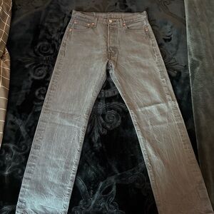 Levi's Men's Straight Jeans in Charcoal Gray